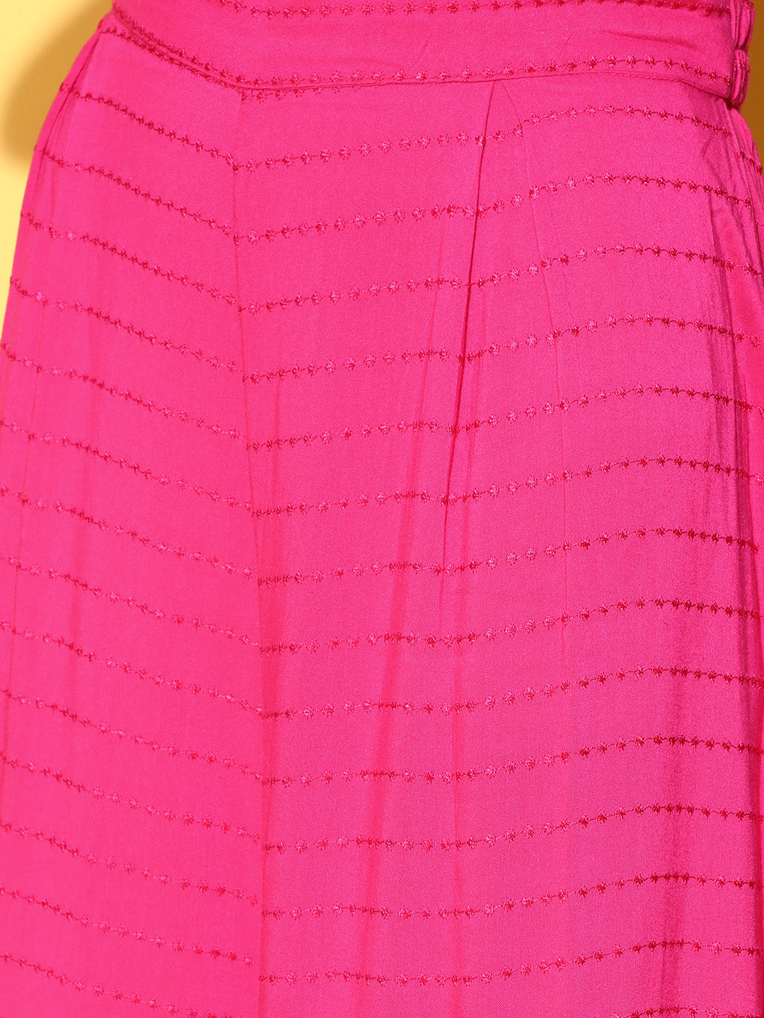 InWeave Fuchsia Backless Kurta Sharara Set