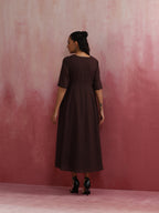 trueBrowns Cola Cotton Dobby Dress - Distacart
