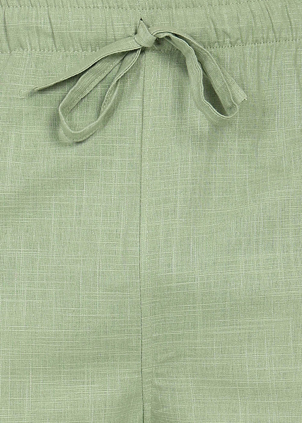 Fabmade Sage Linen Relaxed Trousers