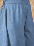 InWeave Mint Blue Side Asymmetric Kurta Set