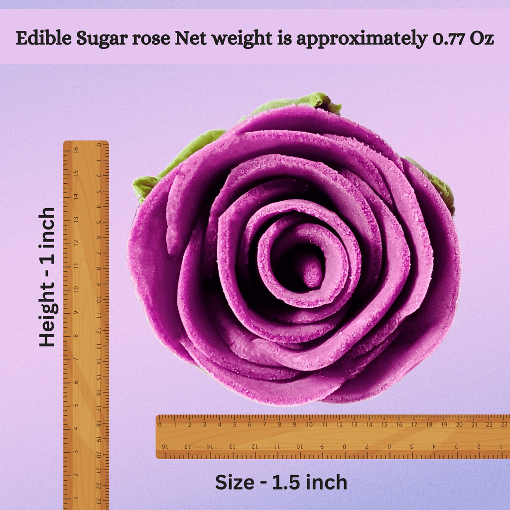 sugar roses for cake cupcake decoration fuchsia pink 120 gms