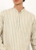 Fabmade Sandline Stripe Linen Set