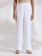 trueBrowns White Check Cotton Kurta Set - Distacart