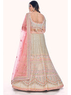 Myra White Soft Net Embroidered Designer Lehenga Choli