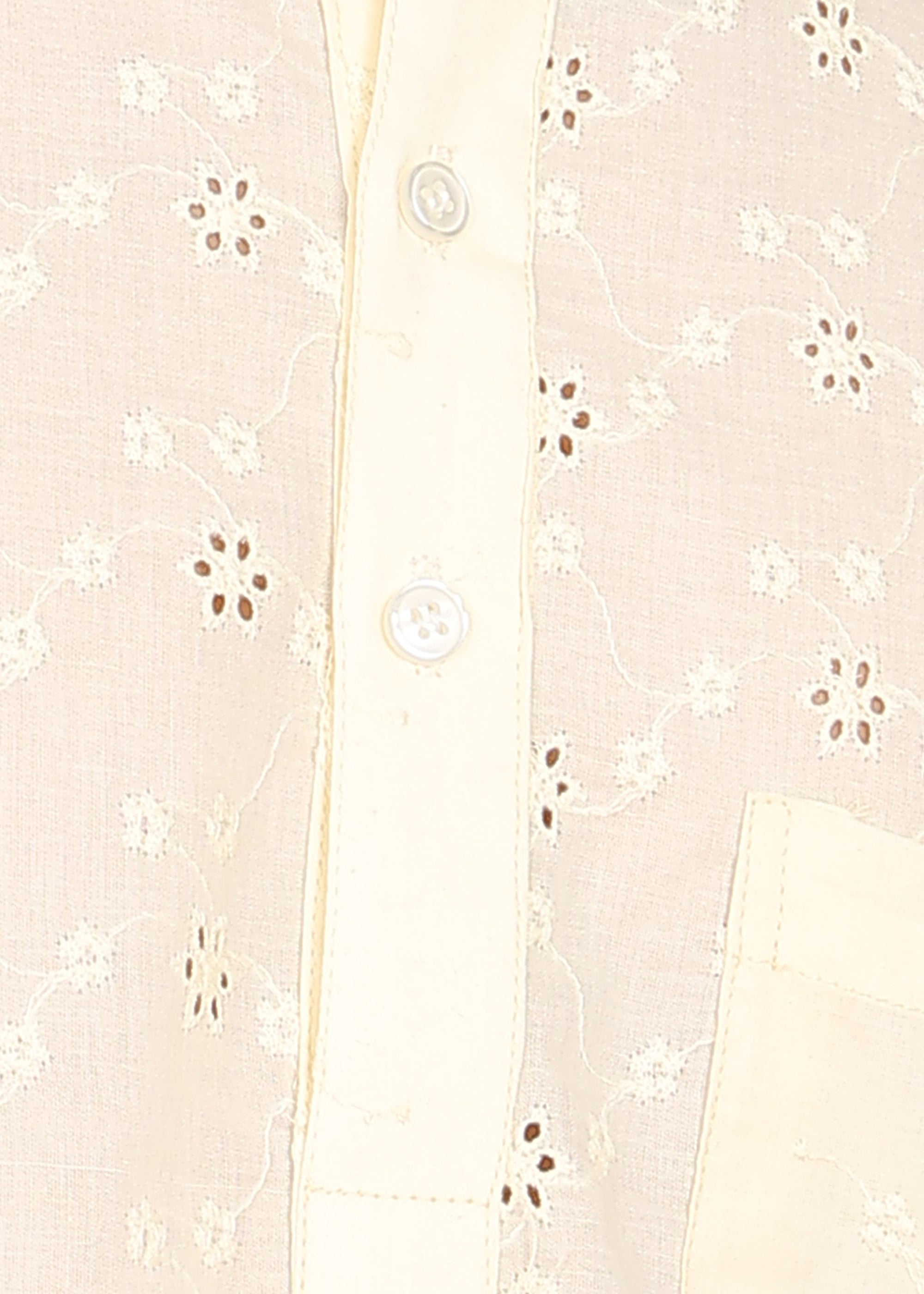 Fabmade Ivory Noor Dotted Short Kurta