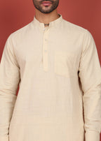 Fabmade Ivory Ease Short Kurta Co-Ord Set