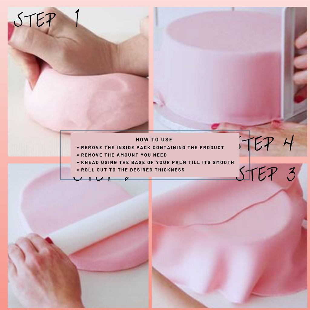 blush pink sugarpaste 250 gms