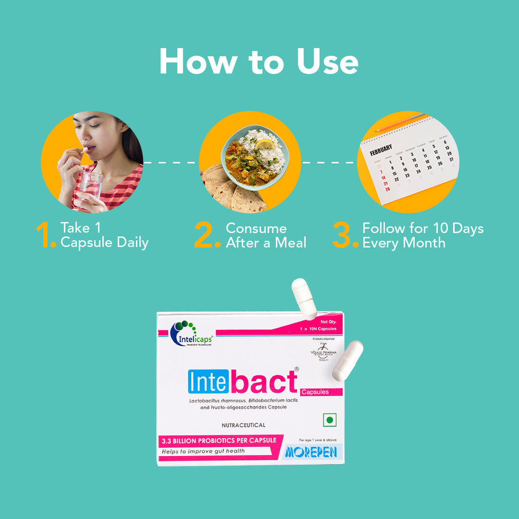 Dr Morpen Intebact Probiotic Capsules - Distacart