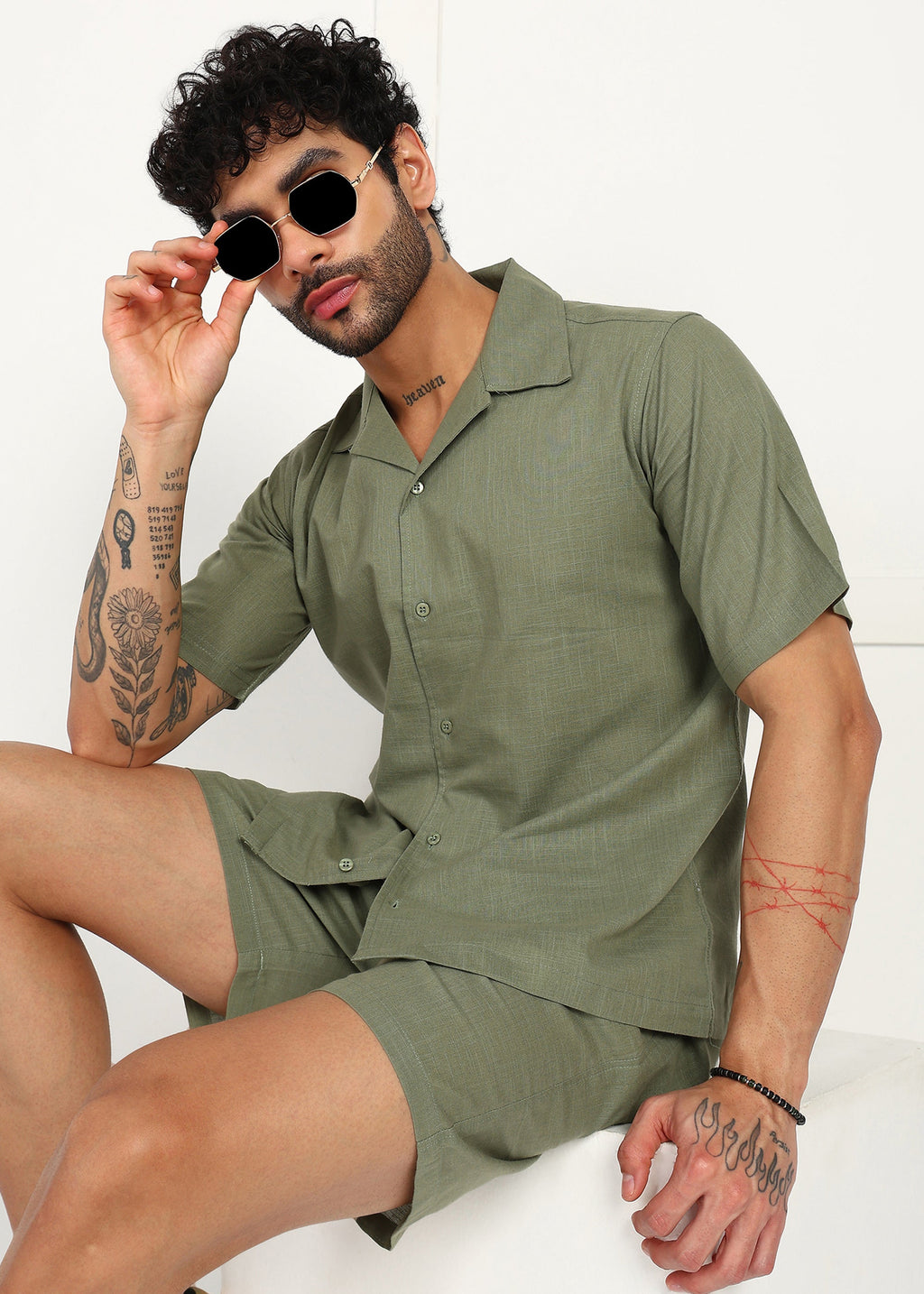 Fabmade Grove Ease Linen Co-Ord Set