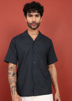 Fabmade Midnight Ease Open-Collar Shirt