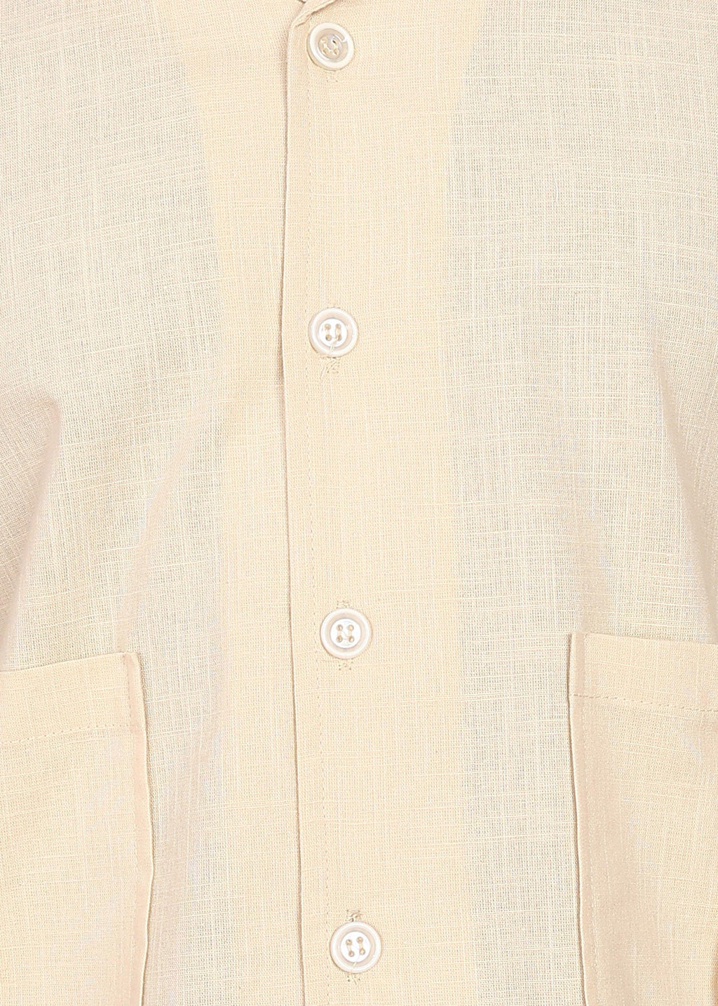 Fabmade Regular Fit Plain Shirt Otago - Beige