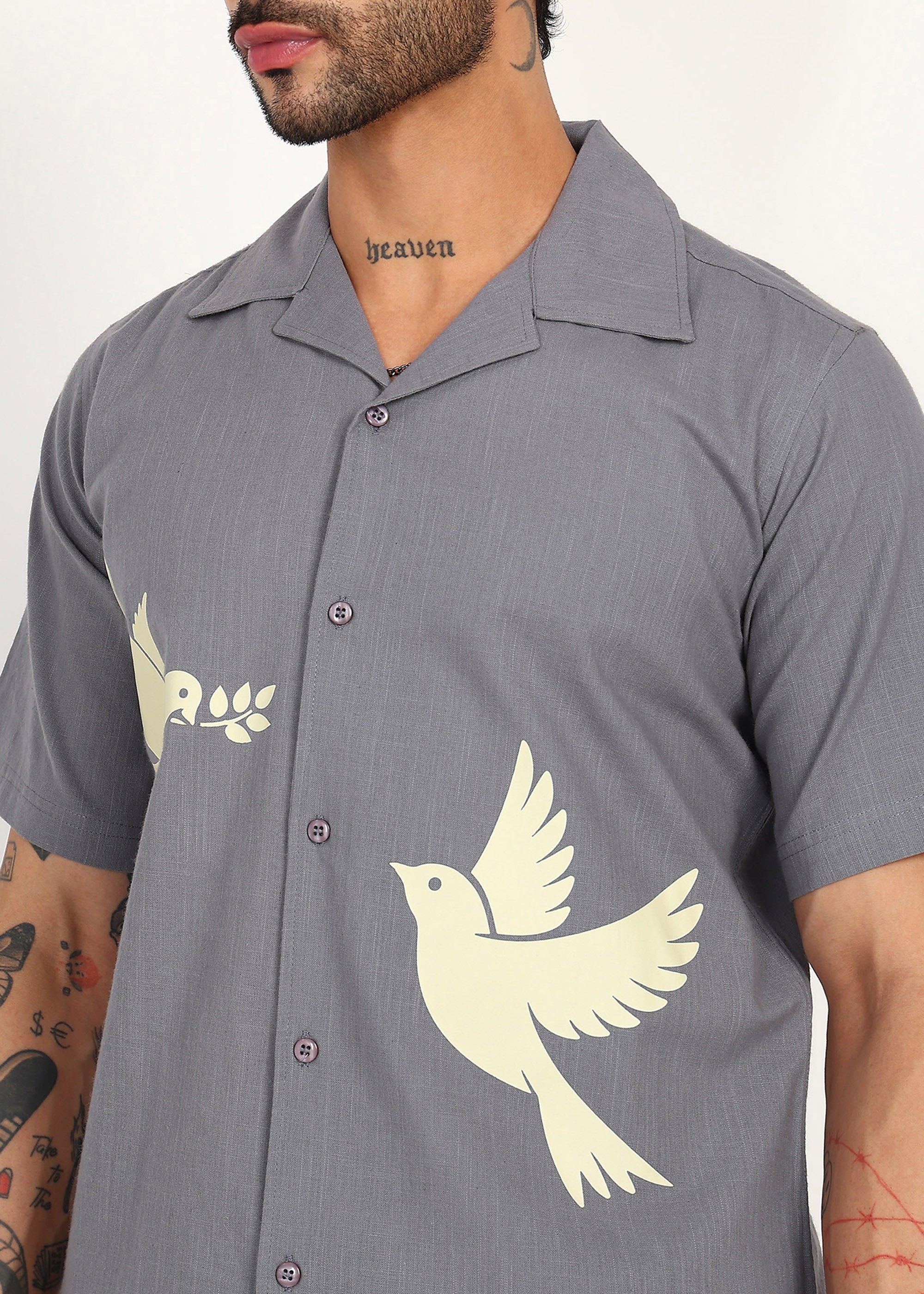 Fabmade Slate Dove Linen Co-Ord Set