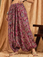 InWeave Burgundy Big Jaal Harem Pant