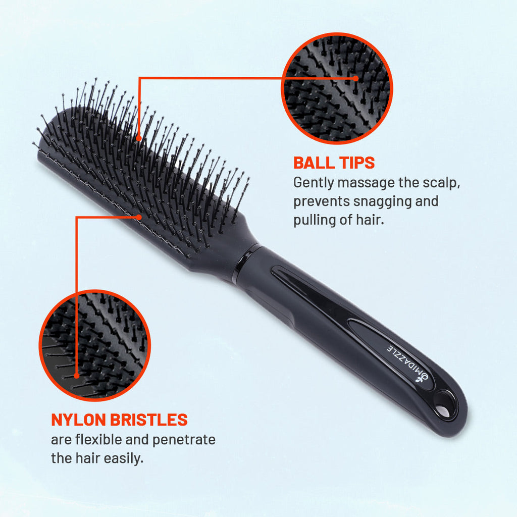 MiDazzle Hair Brush (Matt Black) MIHB0004