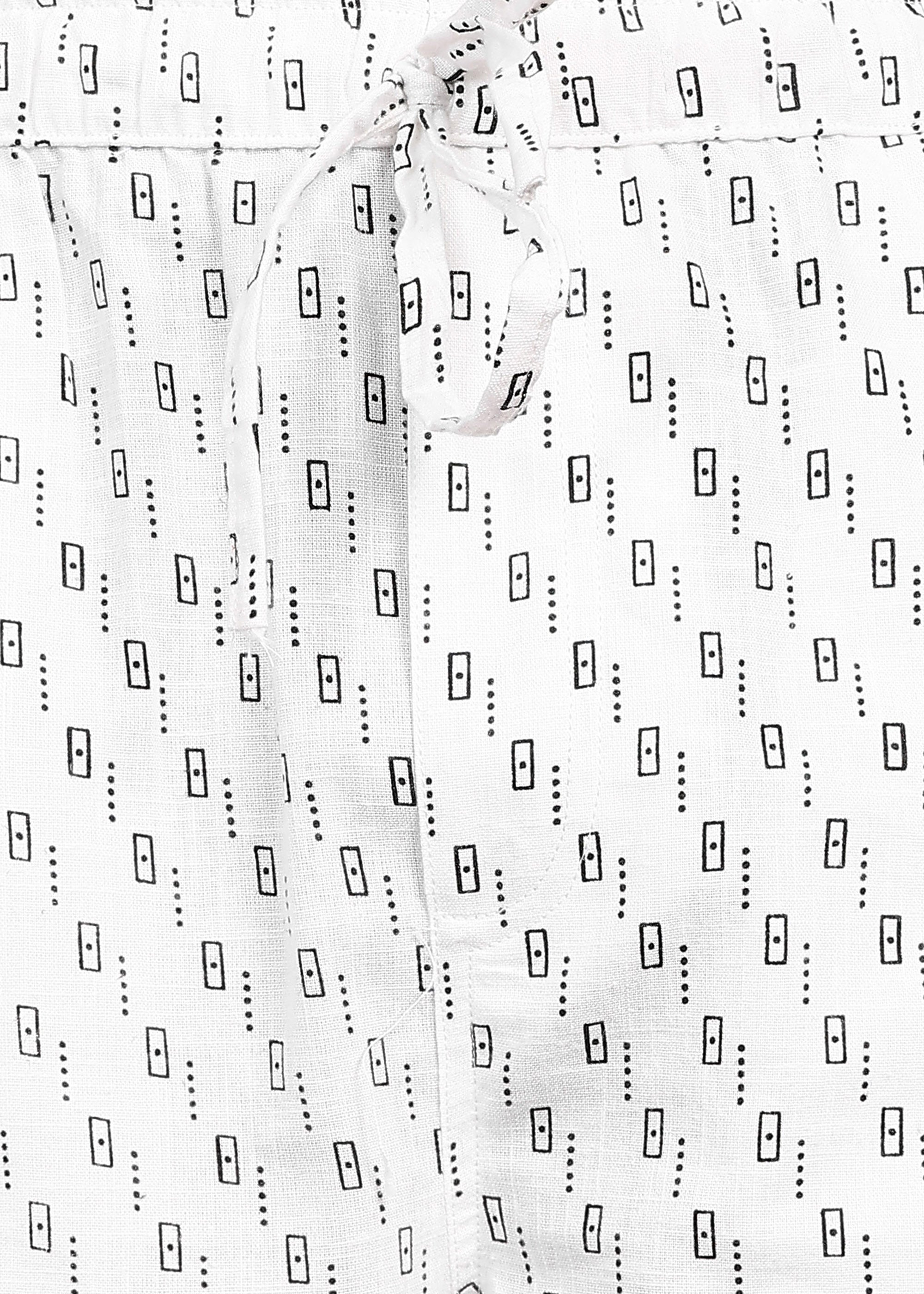 Fabmade Urban Dot Linen Shorts