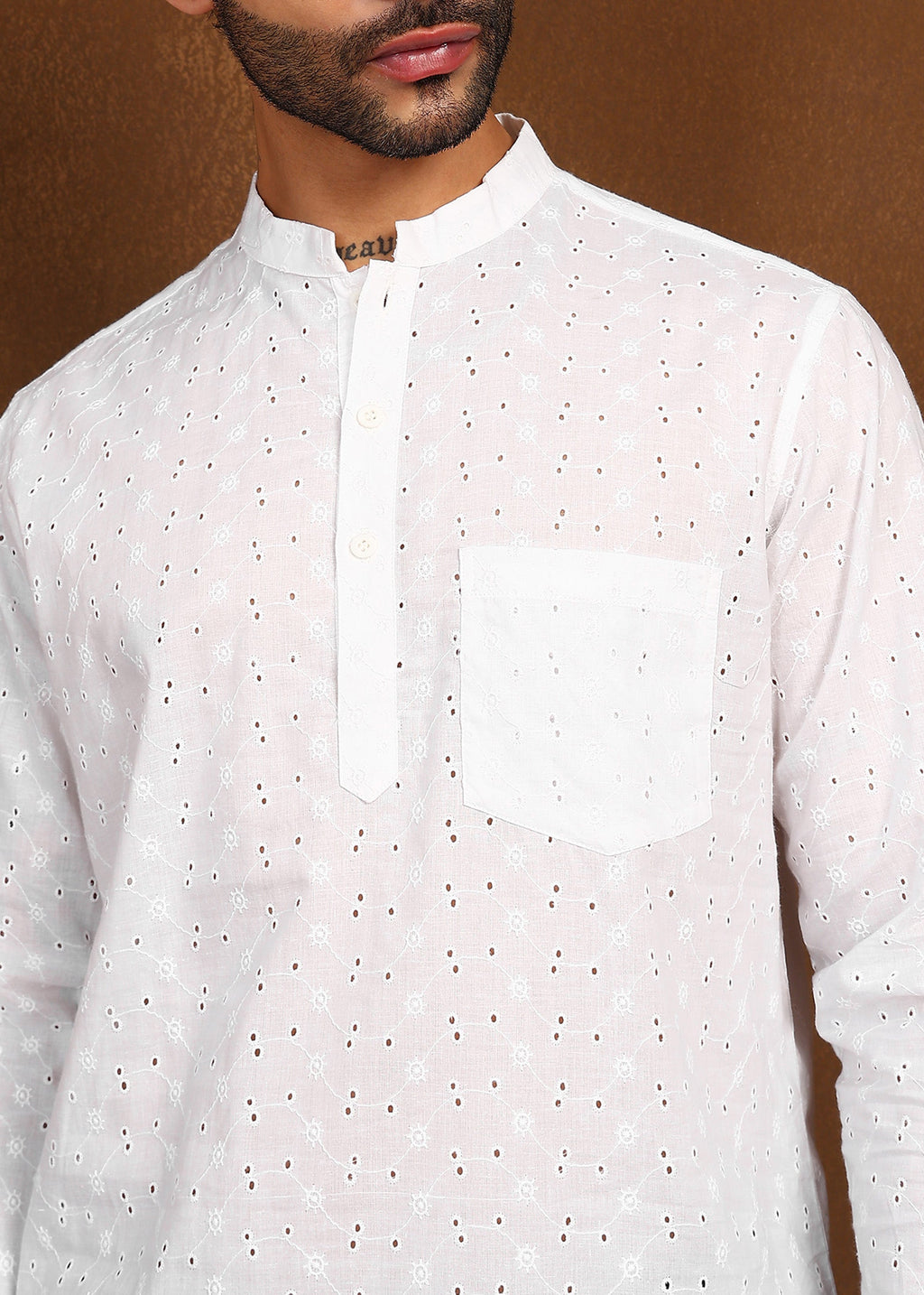 Fabmade Minimal Loom Linen Kurta