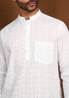 Fabmade Minimal Loom Linen Kurta