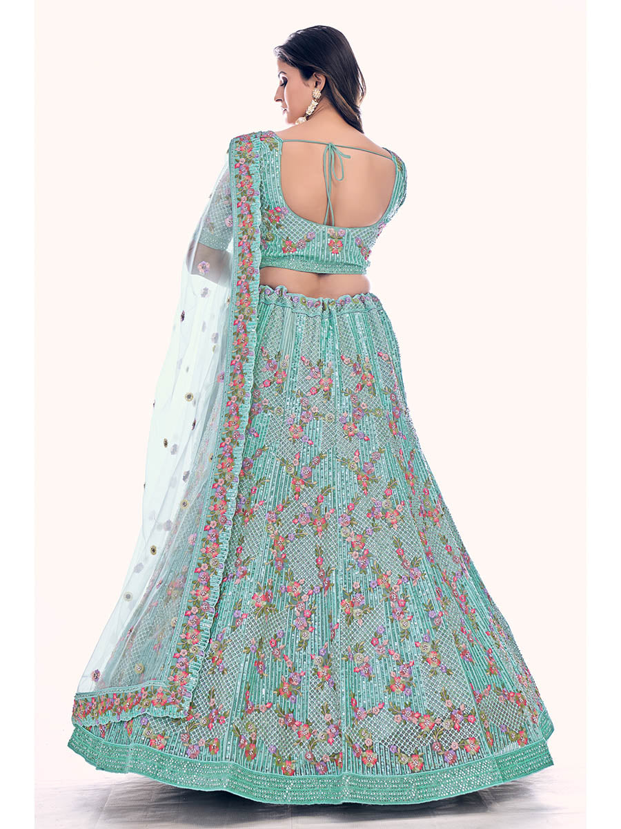 Myra Firozi Soft Net Embroidered Designer Lehenga Choli