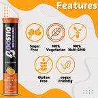 BOOSTIQ Vitamin C & Zinc Effervescent Tablets - Orange Flavour