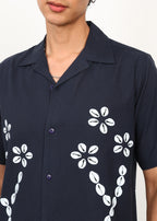 Fabmade Midnight Bloom Linen Shirt
