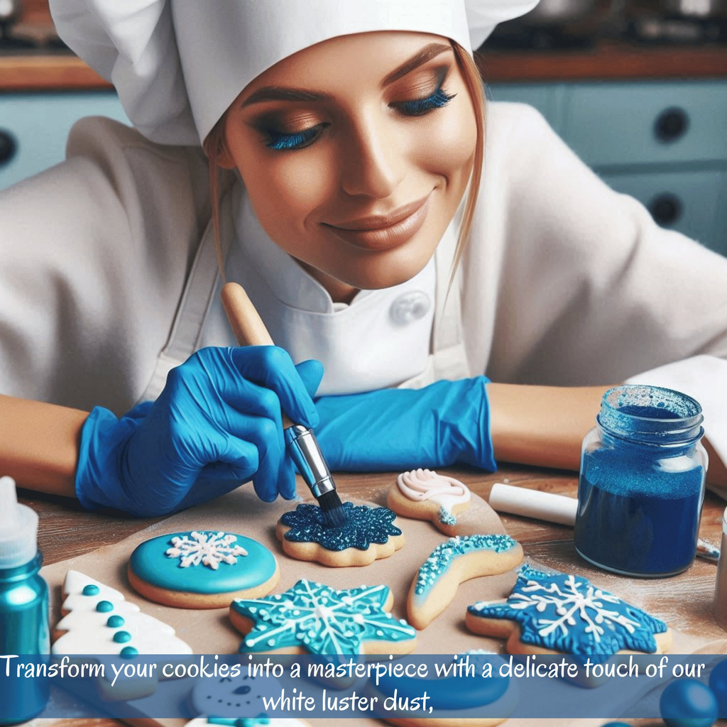 poppy blue edible luster dust 5 gms