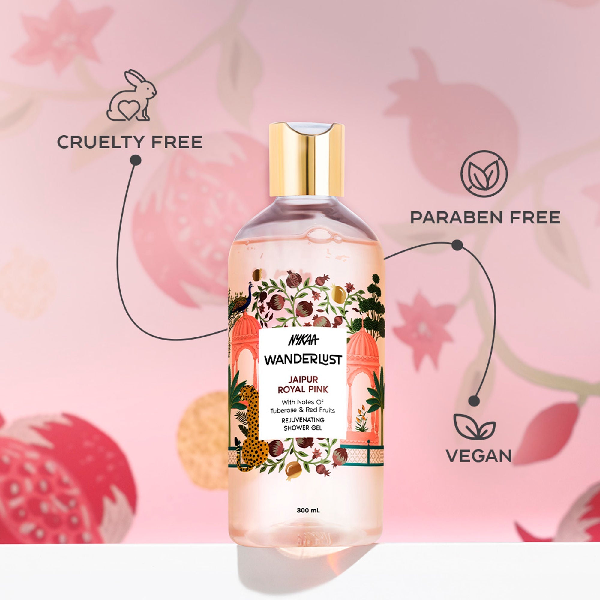 Wanderlust Shower Gels - Jaipur Royal Pink