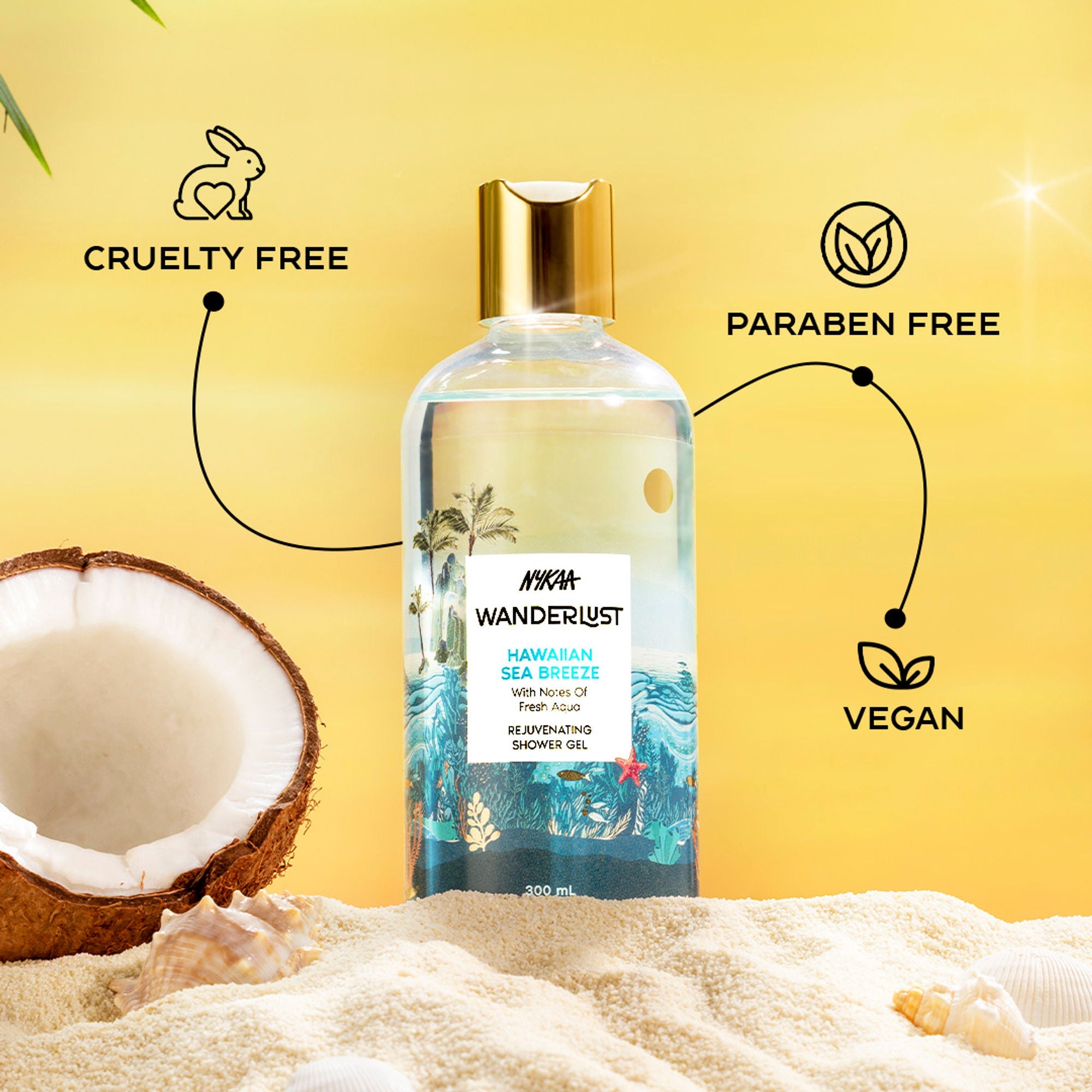 Wanderlust Shower Gels - Hawaiian Sea Breeze