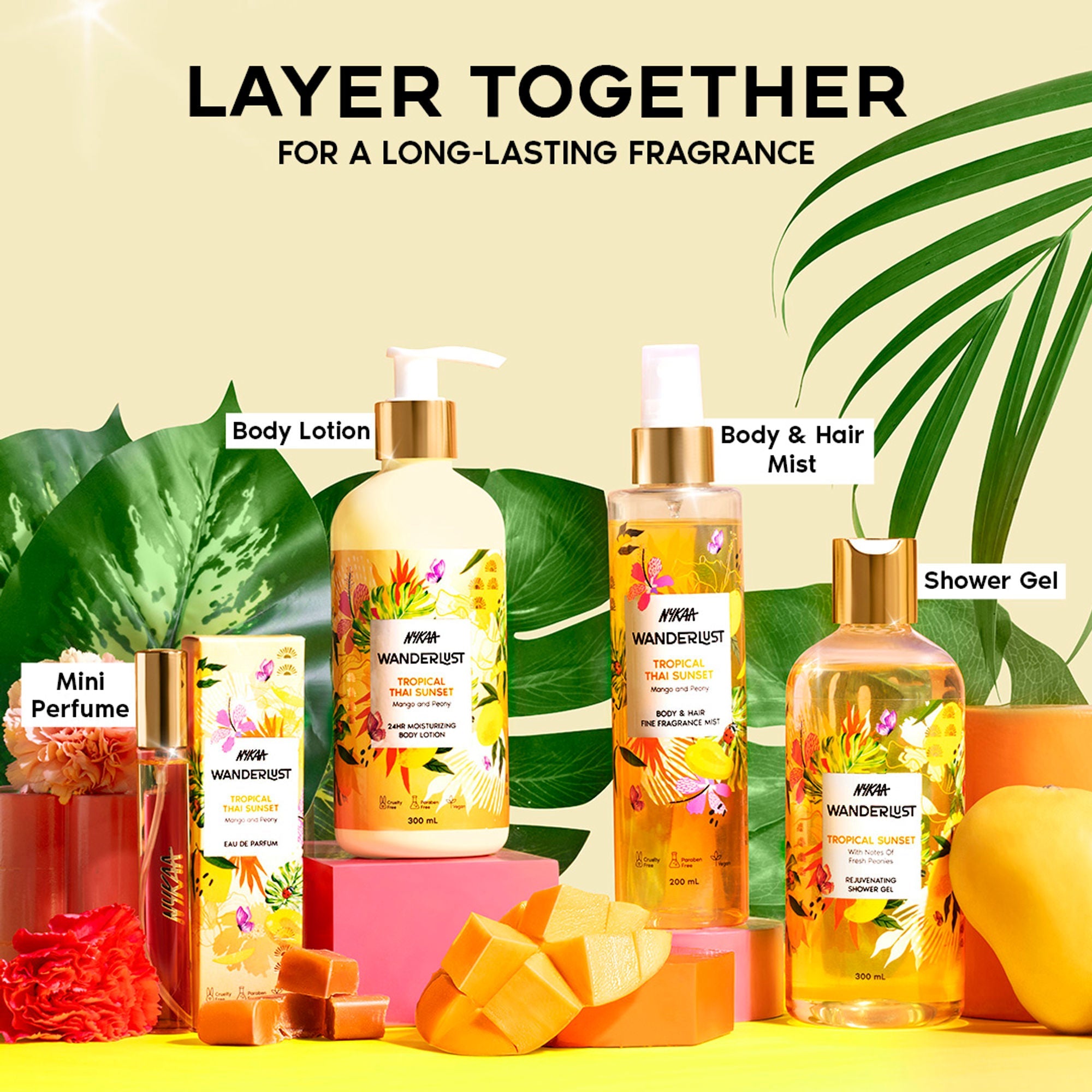 Wanderlust Shower Gels - Tropical Thai Sunset