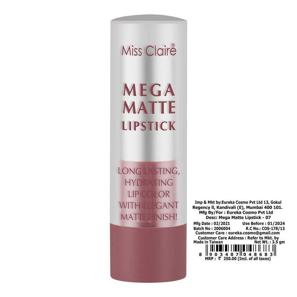 Miss Claire Mega Matte Lipstick - 7 - Distacart