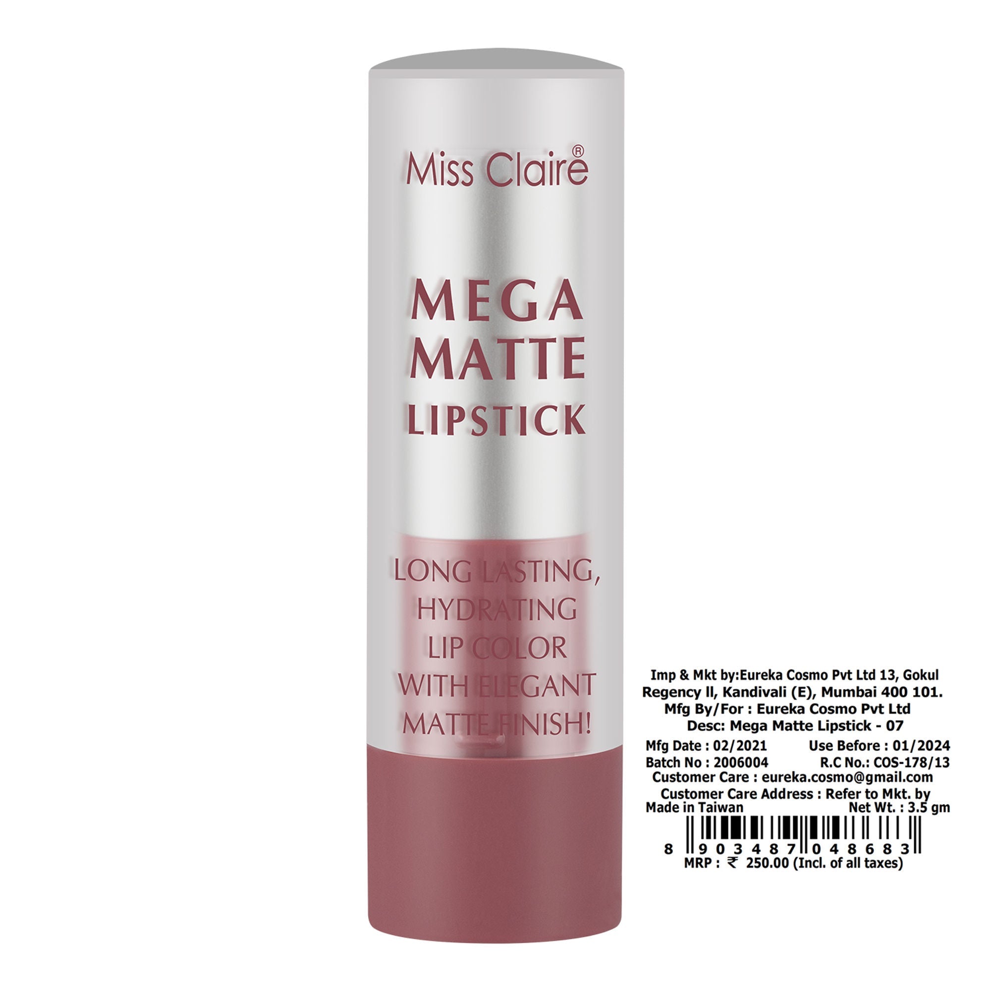 Miss Claire Mega Matte Lipstick - 7 - Distacart