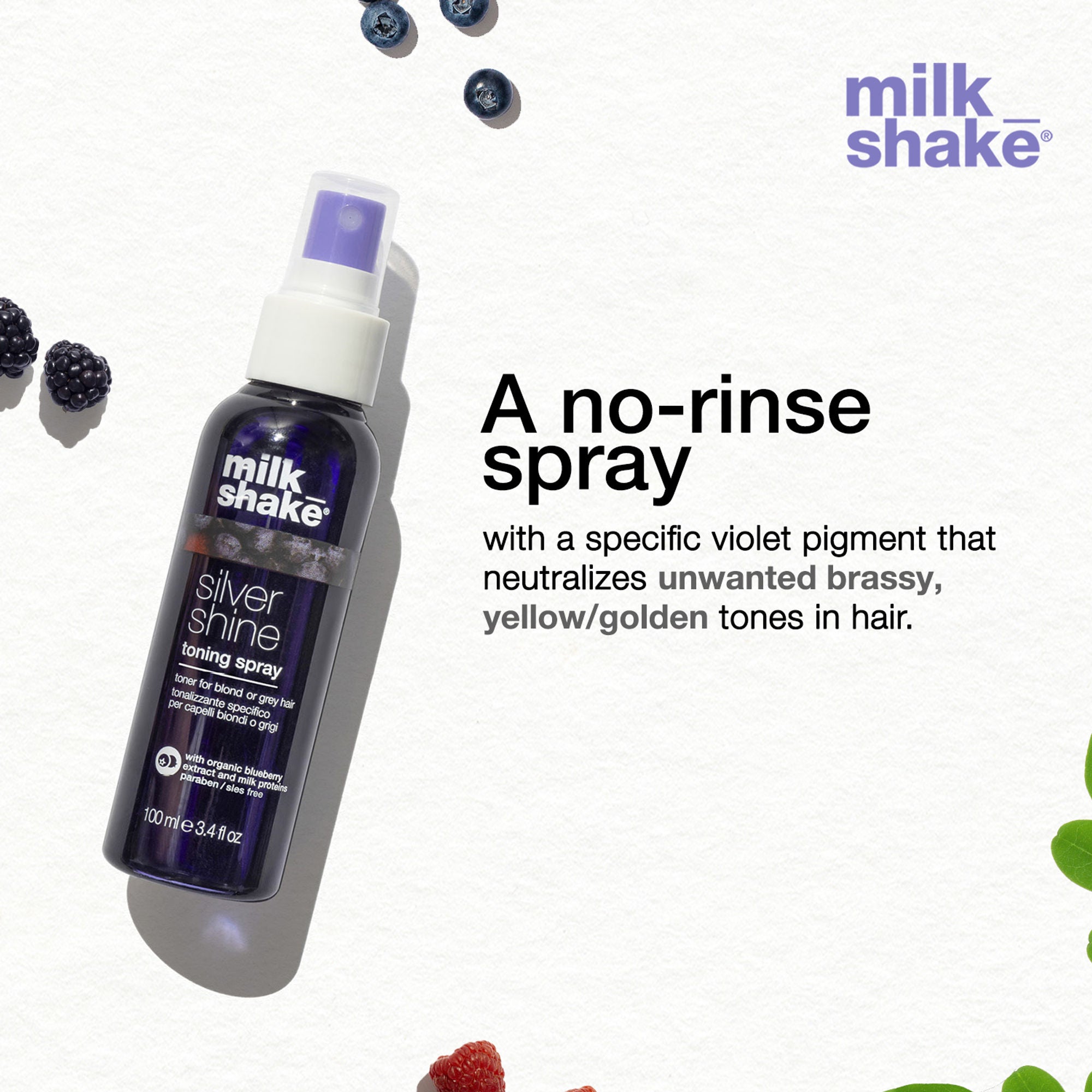 Milkshake Silver Shine Toning Spray, Leave-In Conditioner