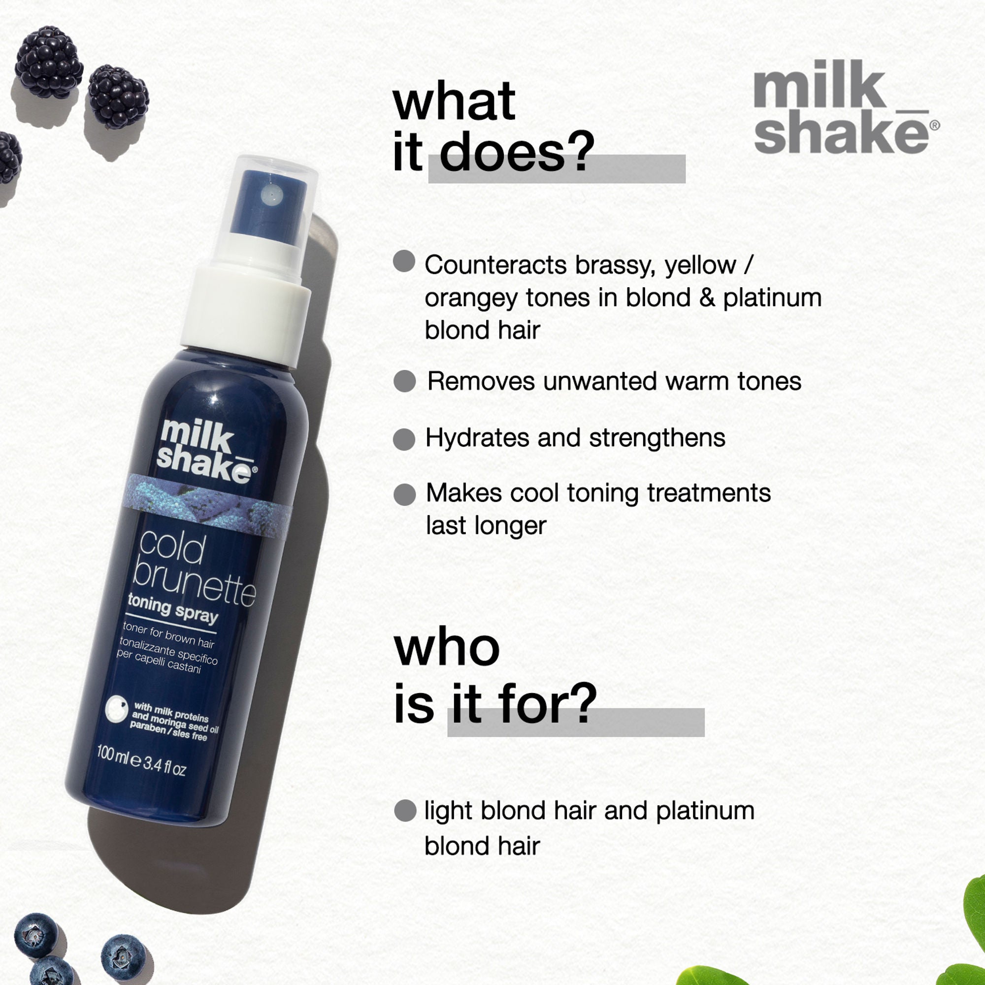 Milkshake Cold Brunette Toning Spray
