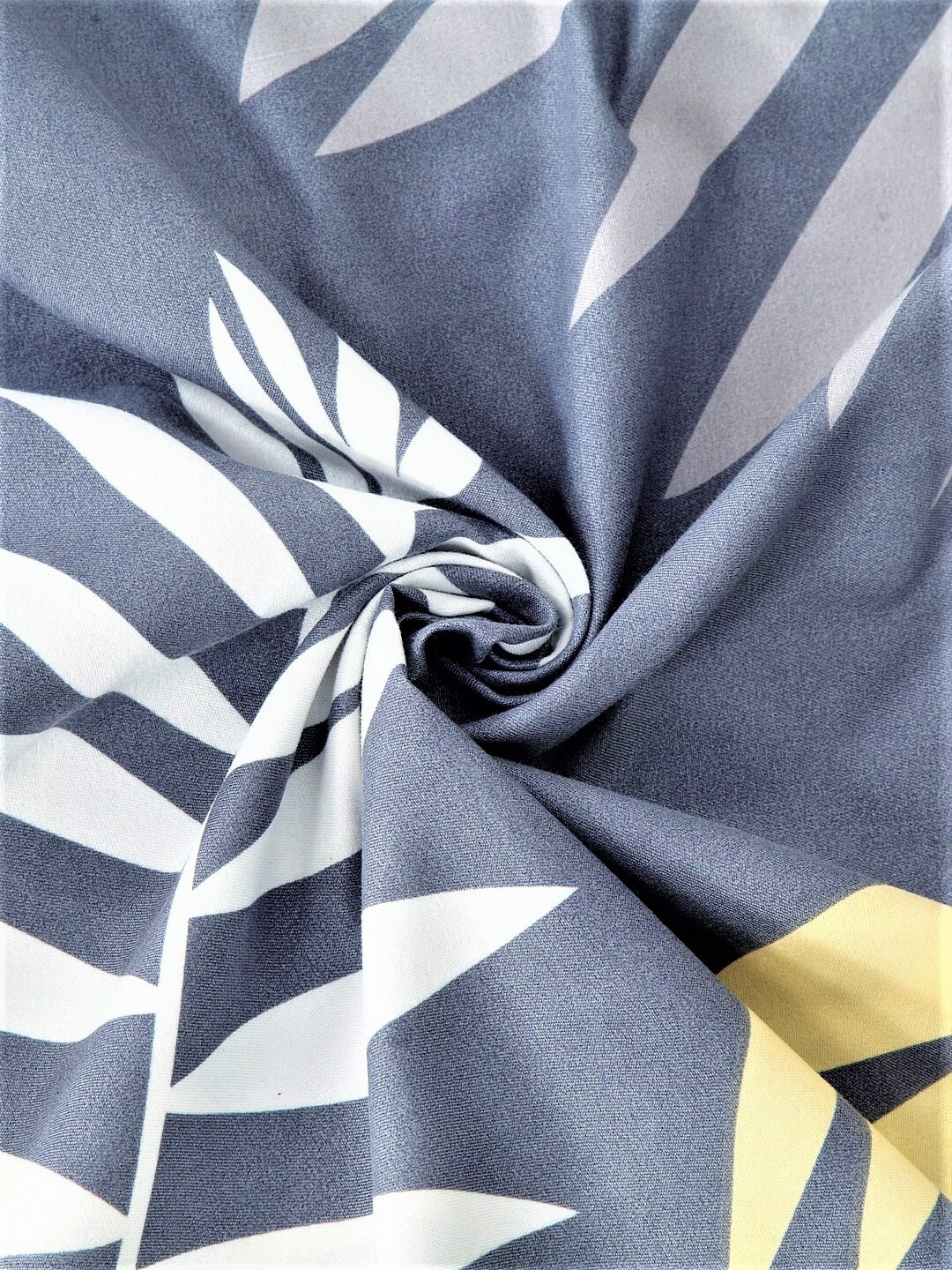 Home Sizzler Grey & White Floral 144 TC Single Bedsheet with 1 Pillow Covers