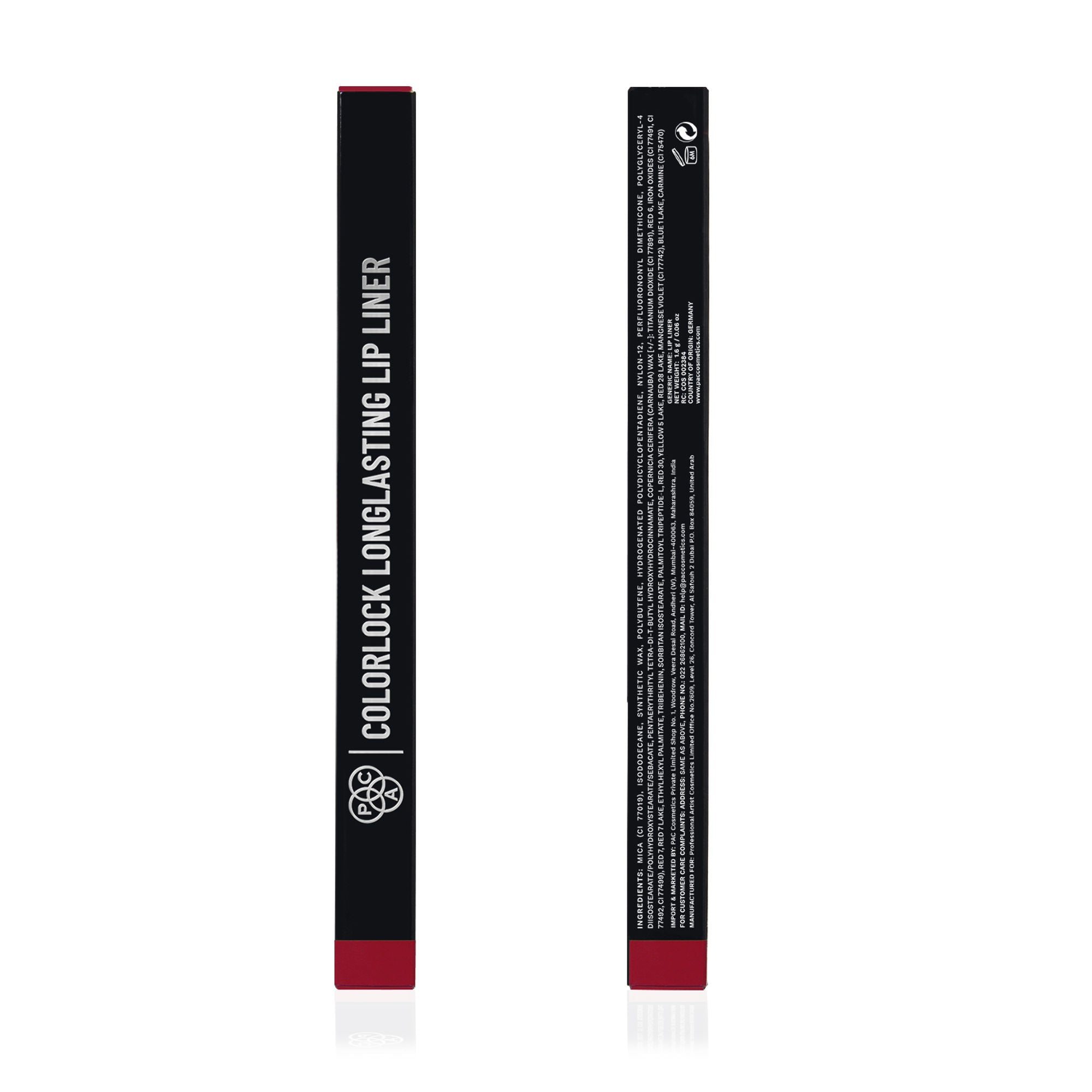 PAC Studio Colorlock Longlasting Lip Liner - Crimson Queen - Distacart