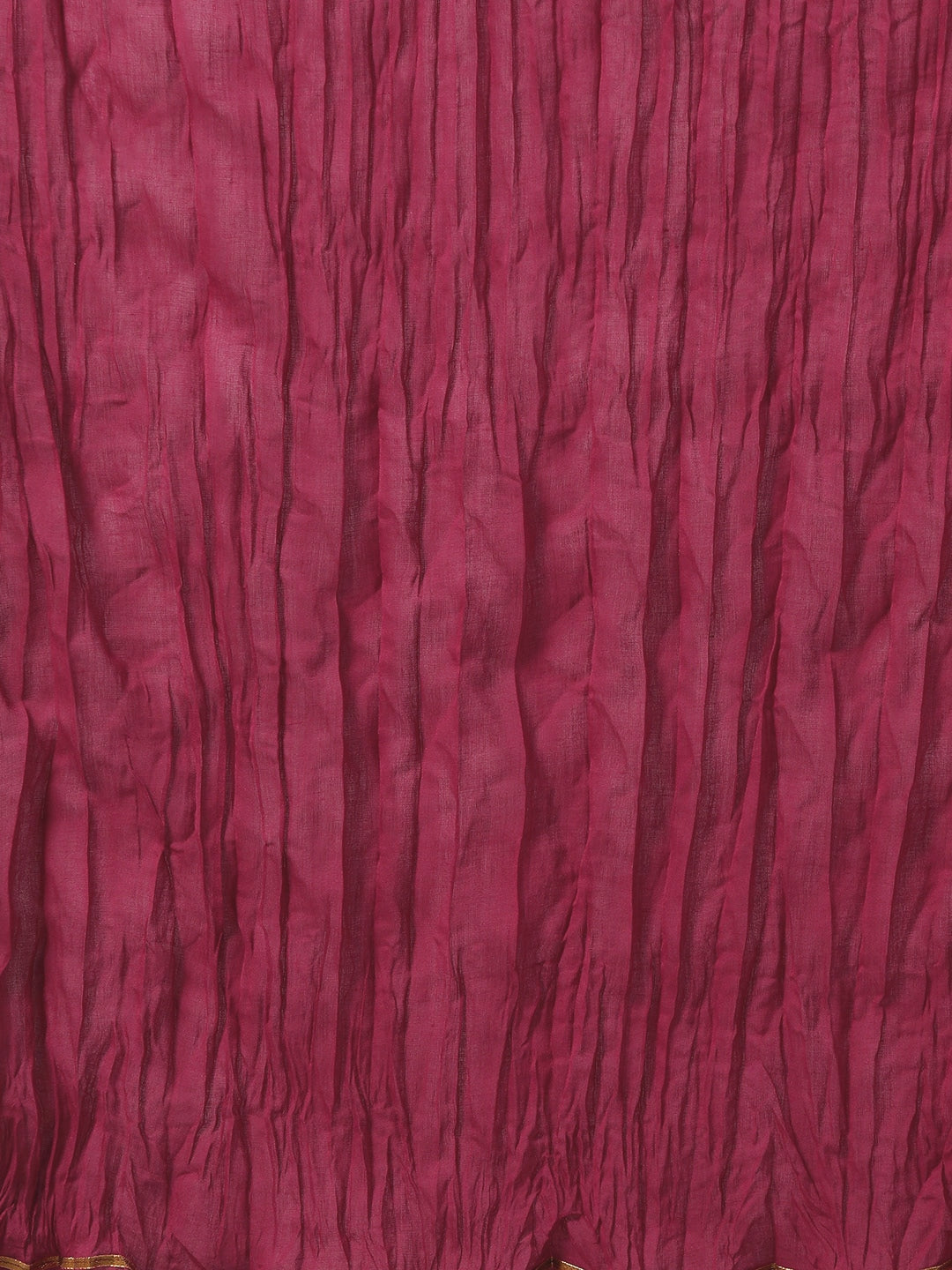 Sangria Women Magenta & Golden Printed Kurta with Palazzos & Dupatta