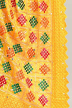 Joban Fashion Multi Color Cotton Embroidery Work Phulkari Dupatta
