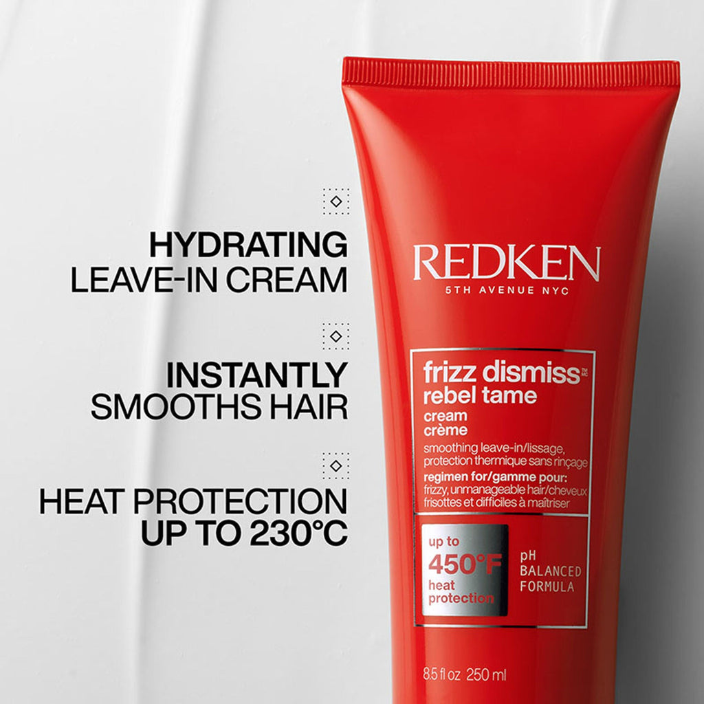 Redken Frizz Dismiss Rebel Tame Cream With Smoothening Complex, Anti Frizz & Heat Protection