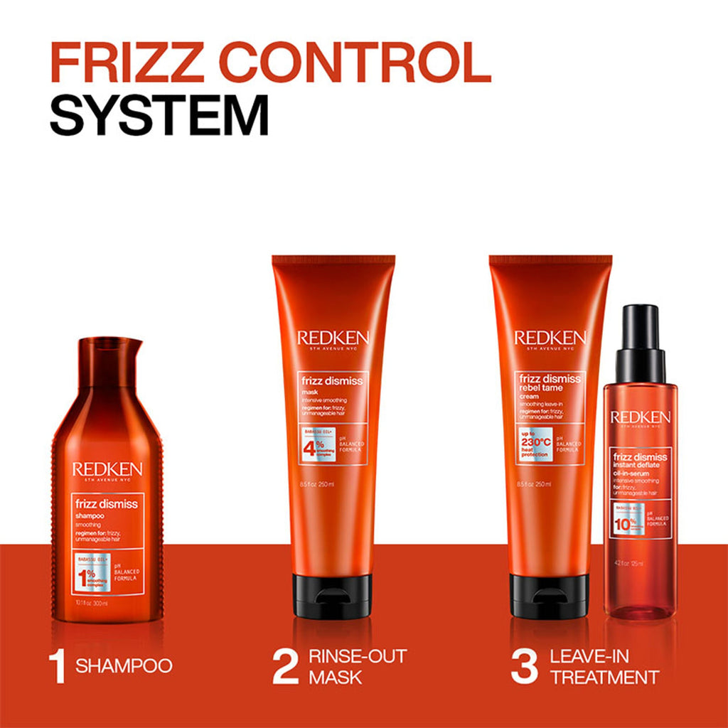 Redken Frizz Dismiss Sulphate Free Shampoo with Smoothening Complex for Frizzy Hair