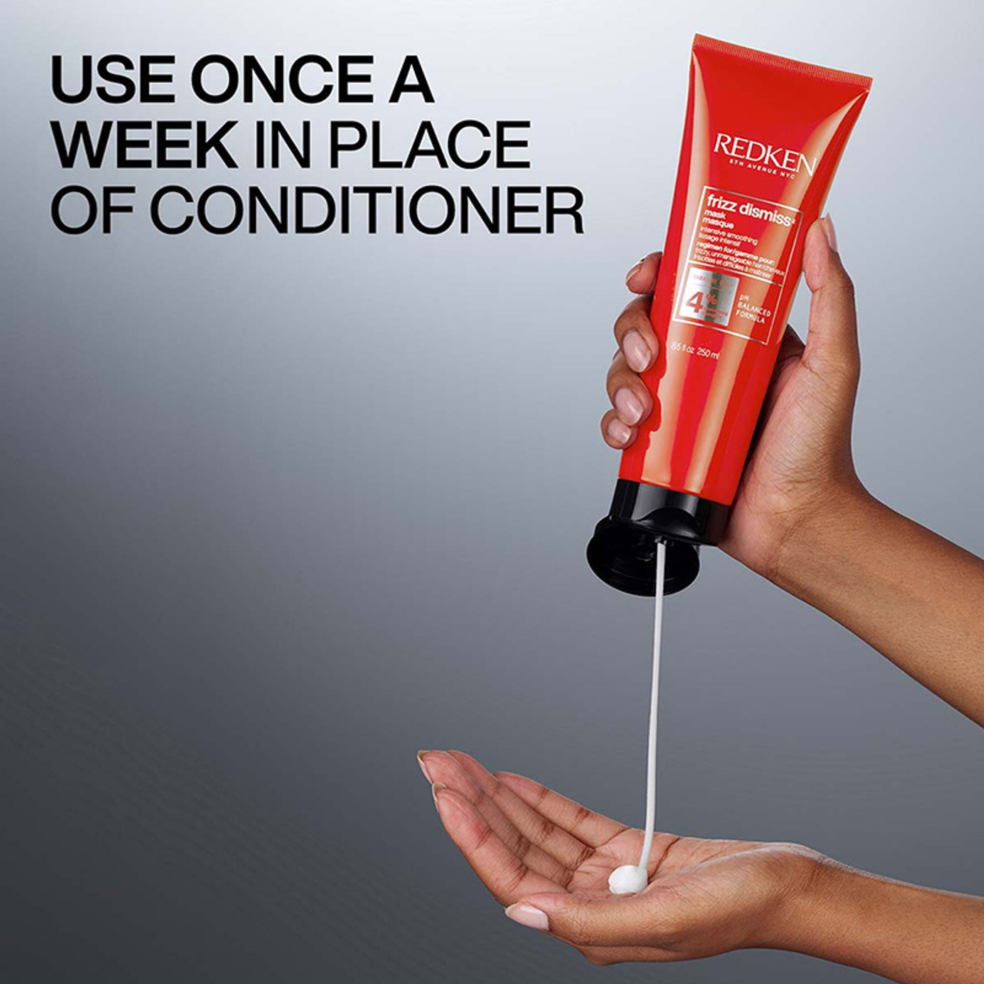 Redken Frizz Dismiss Mask With Smoothening Complex For Dry & Dull Hair - Anti Frizz