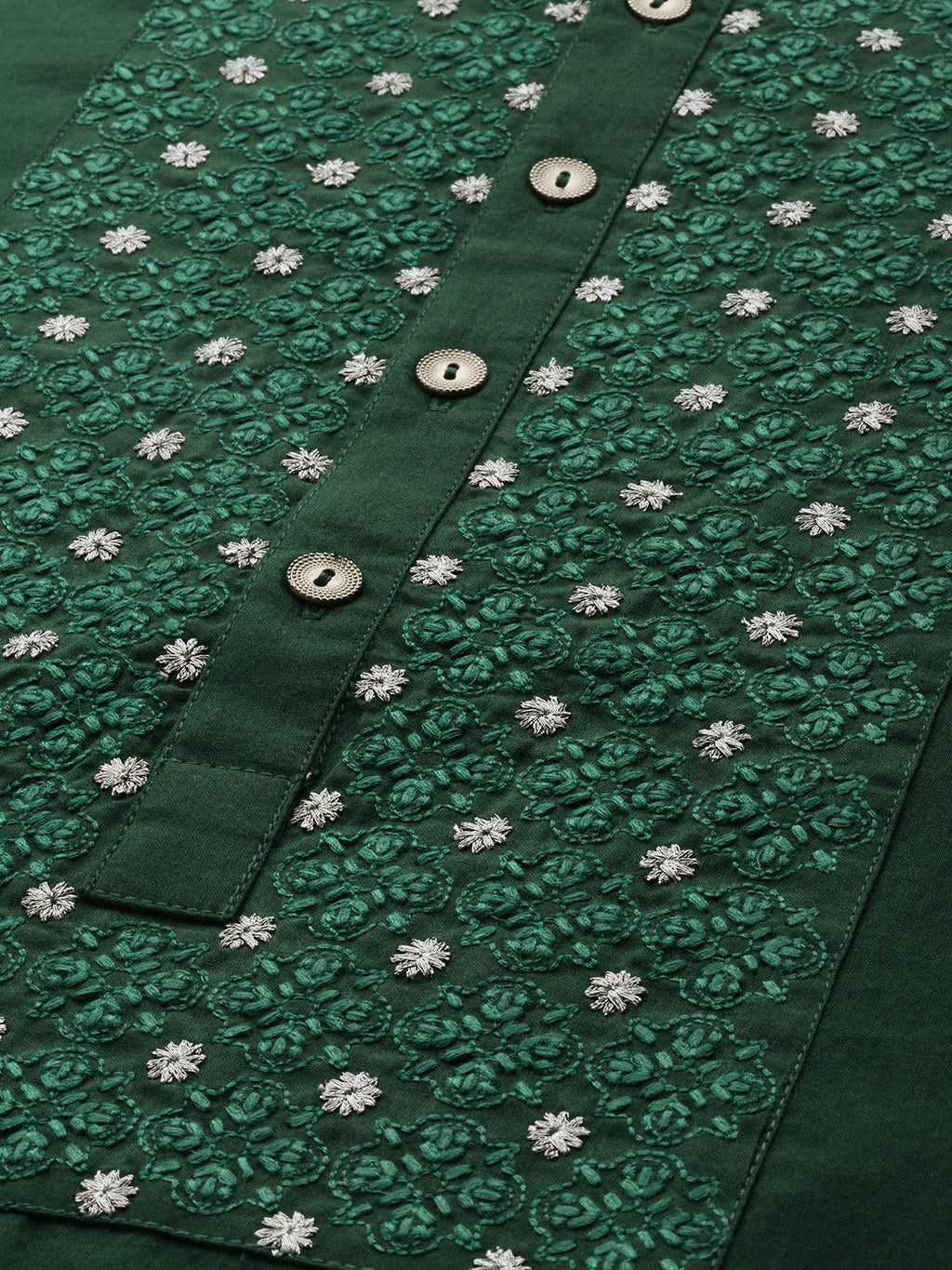 House of Pataudi Men Pure Cotton Ethnic Motifs Embroidered Jashn Kurta