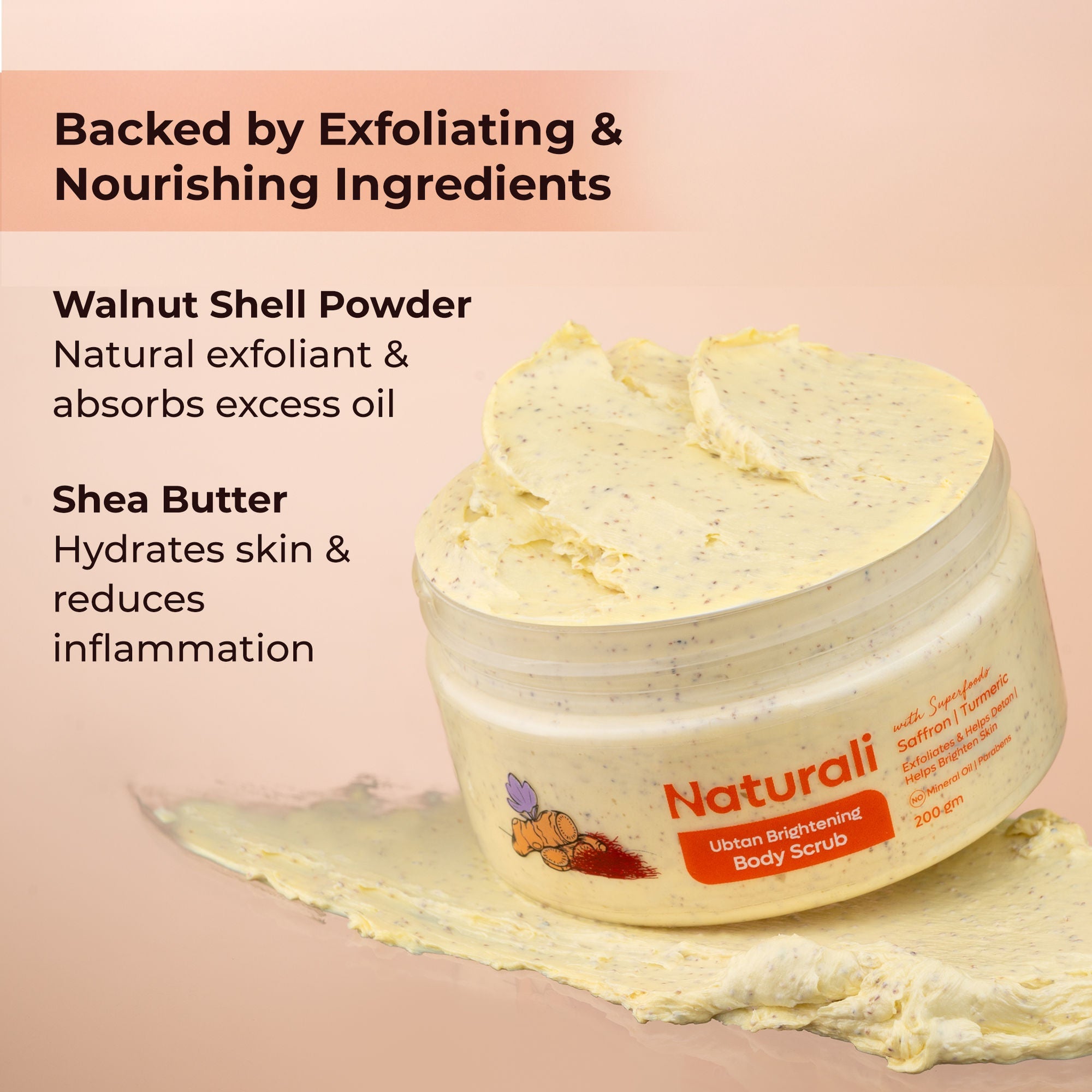 Naturali Ubtan Brightening Body Scrub
