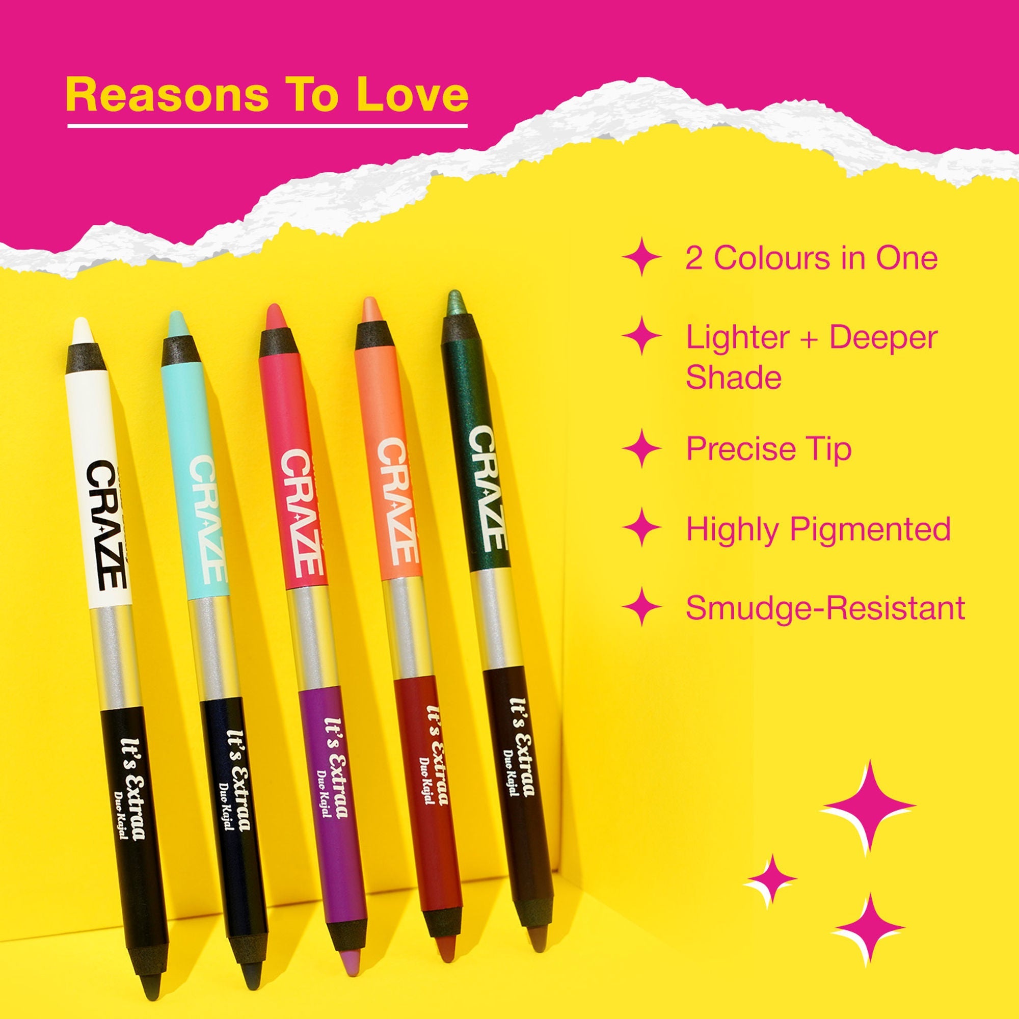 Swiss Beauty Craze It'S Extraa Duo Kajal - 5 - Dynasty - Distacart