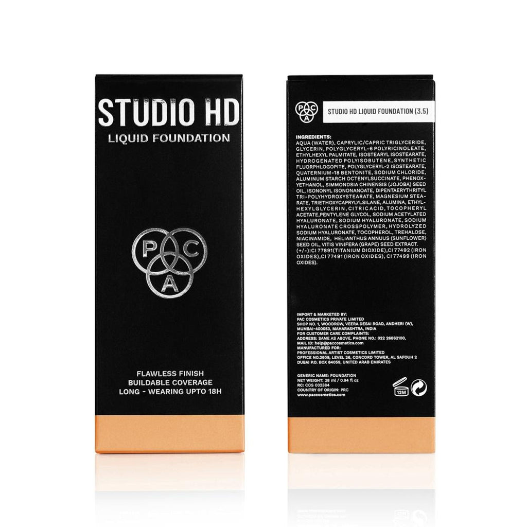 PAC Studio HD Liquid Foundation - 3.5