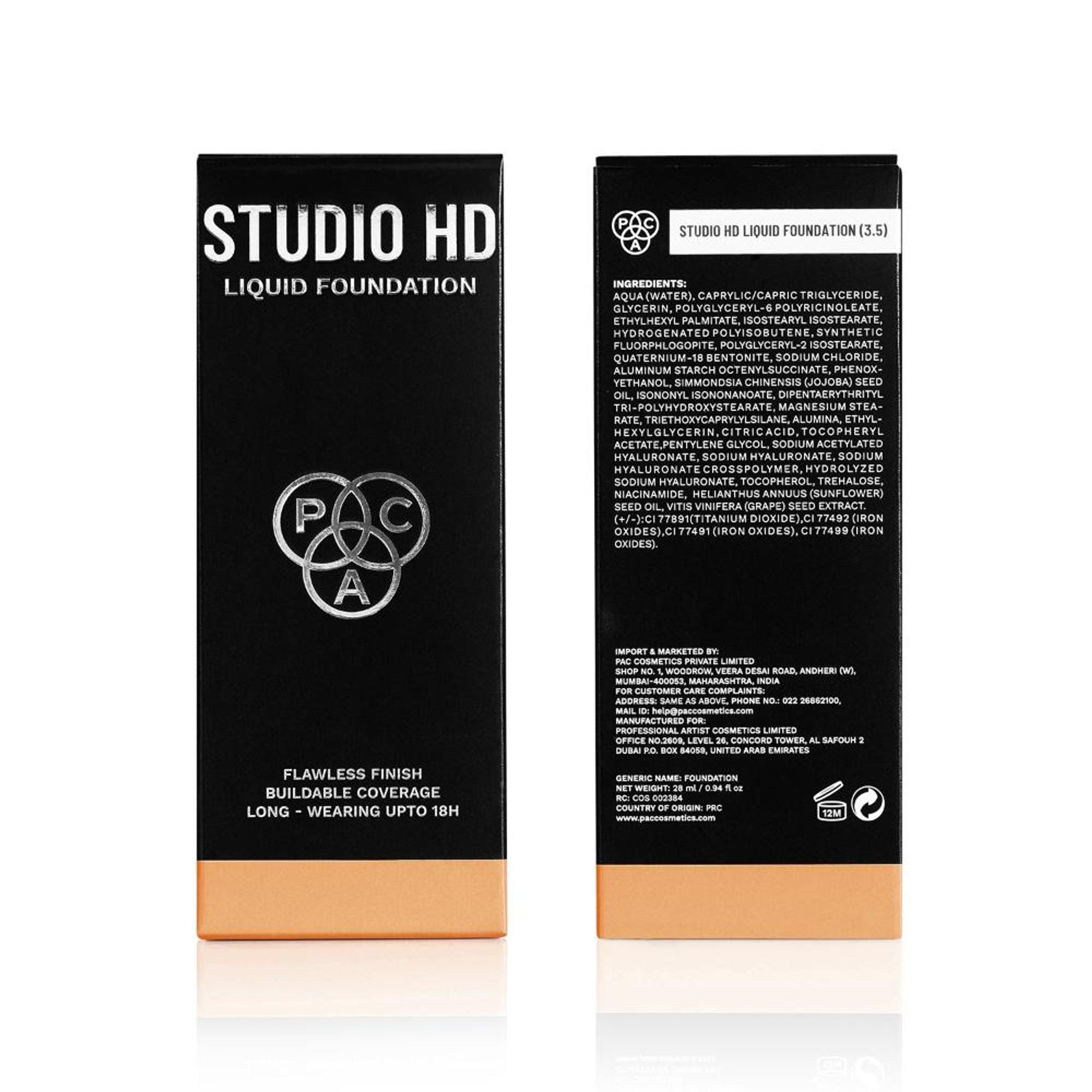 PAC Studio HD Liquid Foundation - 3.5
