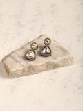 Silver-Plated Contemporary Drop Earrings - Ruby Raang - Distacart