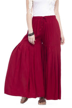 Mominos Fashion Reyon Cotton Maroon Palazzo - Distacart