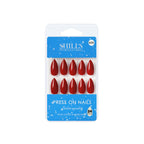 shills professional reusable press on nails almond spn606