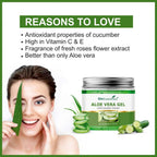 She Essentials Aloe Vera Gel With Pure Aloe Vera & Cucumber Extract For Skin & Hair