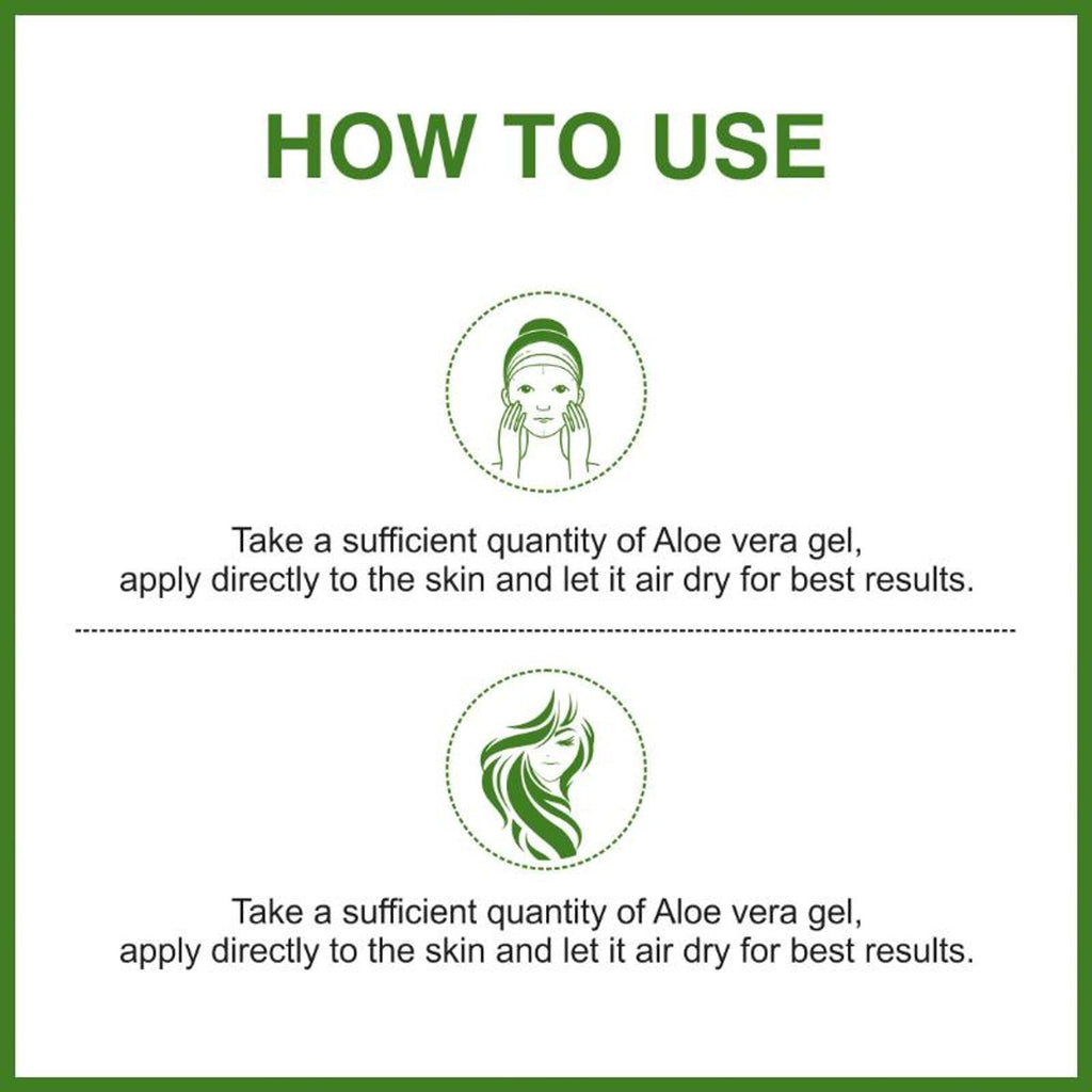She Essentials Aloe Vera Gel With Pure Aloe Vera & Cucumber Extract For Skin & Hair