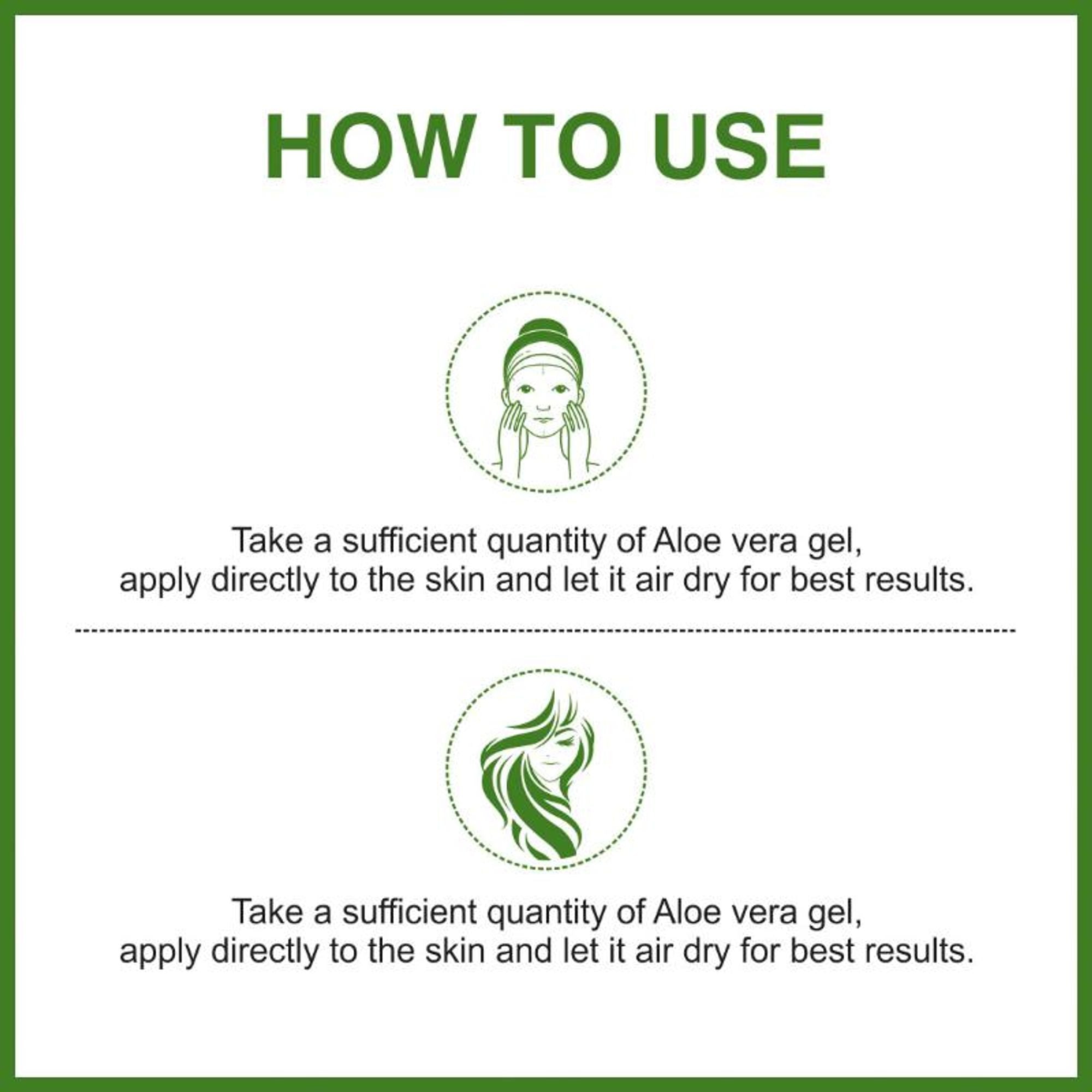 She Essentials Aloe Vera Gel With Pure Aloe Vera & Cucumber Extract For Skin & Hair